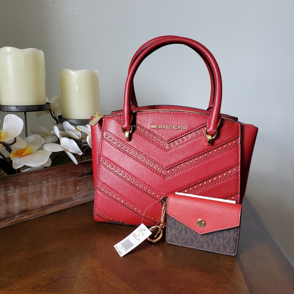 NWT MICHAEL KORS LEATHER SATCHEL